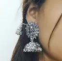 GermanSilverJhumkawithJhumkiEarChain-FashionJewels2.webp