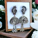 Silveroxidisedpeacockhangingjhumka-FashionJewels1 (1).webp