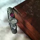 SilverlookAlikePremiumWhiteZirconandRubystoneKada-FashionJewels2.webp