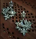 SilverlookalikeZirconstonePeacockEarrings-FashionJewels2.webp