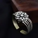 SilverlookalikeBrassZirconFlowerKada-FashionJewels2.webp
