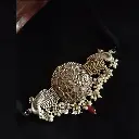 SanyaSilverlookalikepeacockpearlChokerSet-FashionJewels3.webp