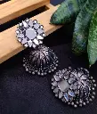 Shesh Silver Mirror Jumbo Jhumka