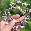 Silver Butterfly Kada Bangles
