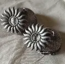Surya Silverlook alike Jumbo Brass Jhumka