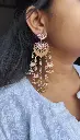 Radhika Meenakari Pearl Hanging Kundan Earring
