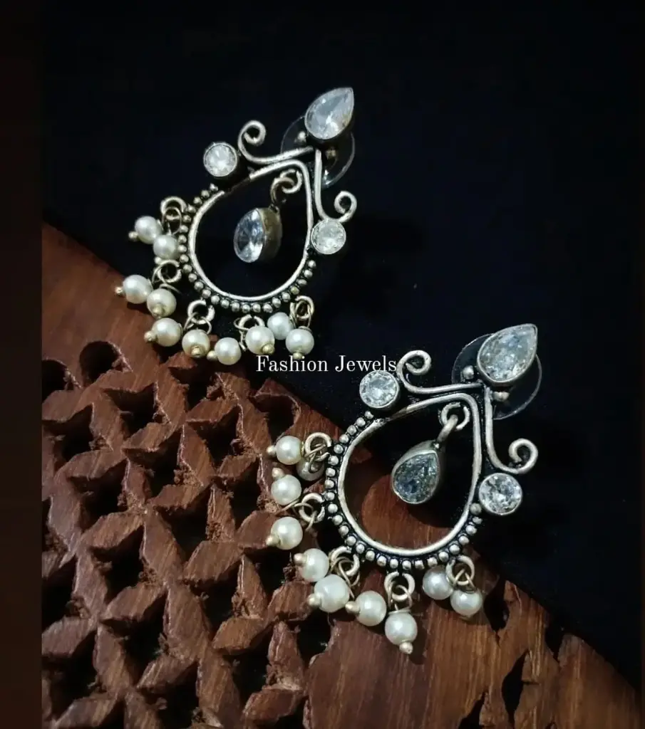 Zircon pearl Lightweight Earring
