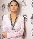 Tina Datta inspired Silver Ghunghroo Necklace set