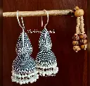 Silverlook alike pearl hook earring