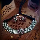 Silverlook alike Ruby choker set