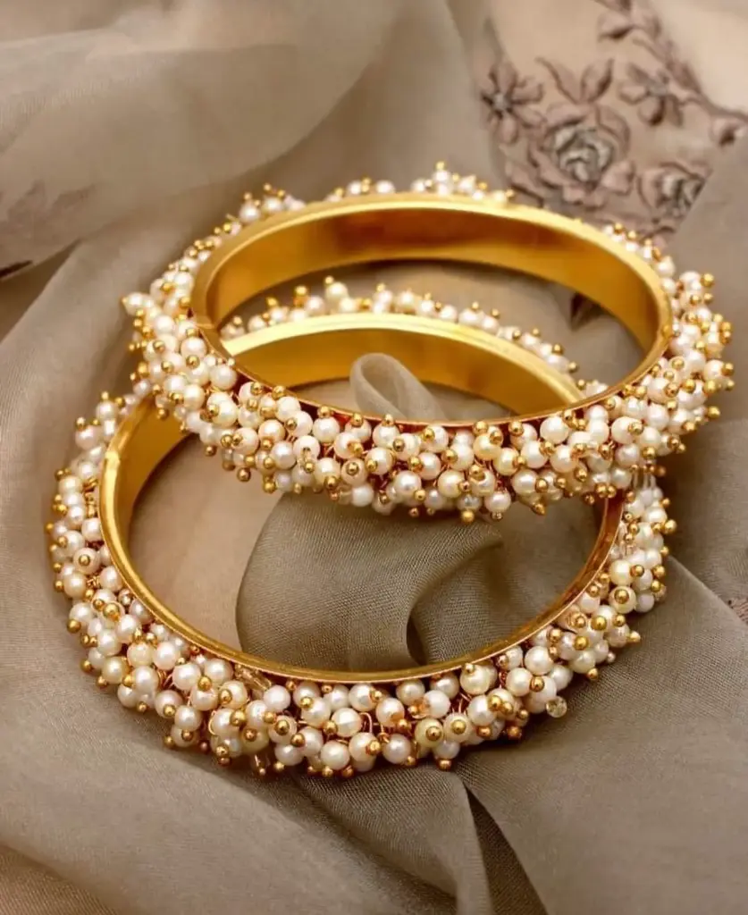Golden Moti Bangles