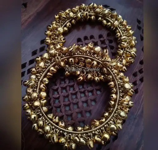 Golden ghunghroo Bangles (PAIR)