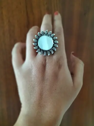 Silver Mirror Ring
