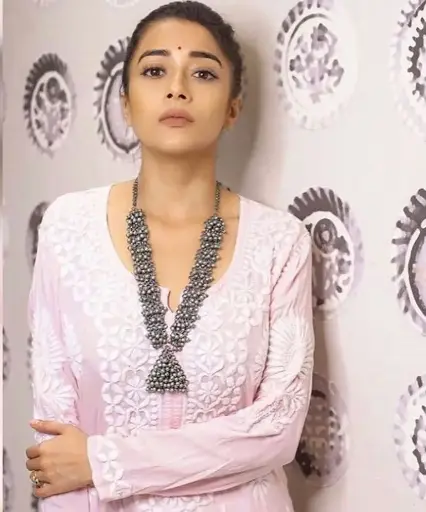 Tina Datta inspired Silver Ghunghroo Necklace set