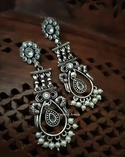 Zircon stone pearl lightweight Earring